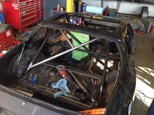 Max welding on the Deathmobile